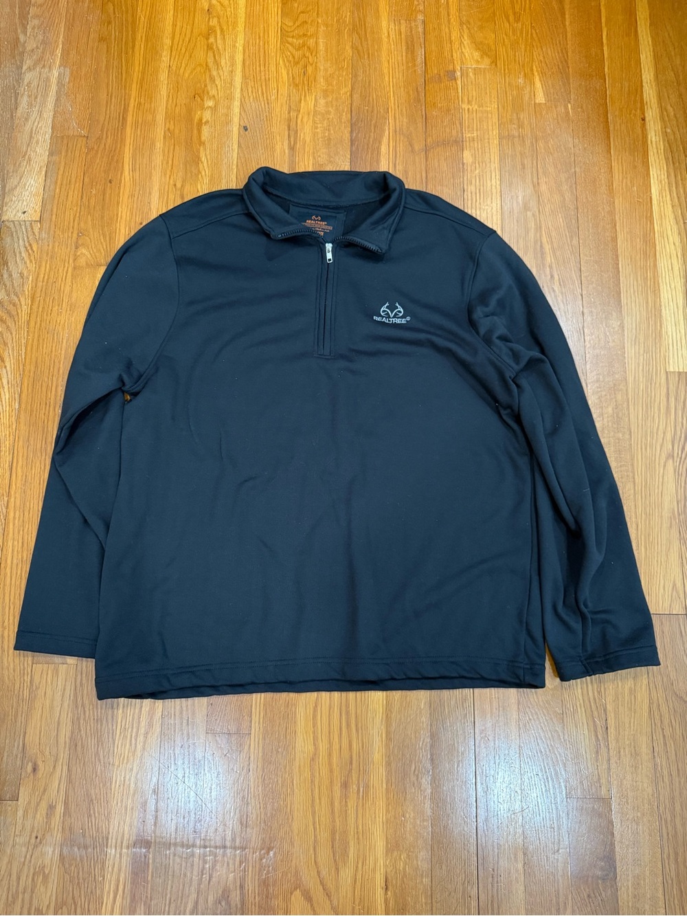 Realtree Black Men’s Half-Zip Pullover Sweater